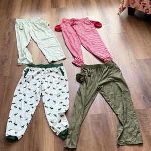 SweetHoney mens Pajama Bottoms - Green, Red, White